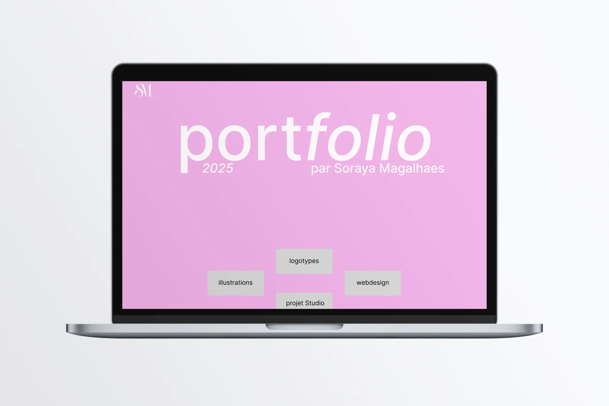 mockup du portfolio wed original